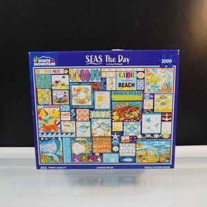 SEAS THE DAY By Tracy Flickinger 1000 Piece Jigsaw Puzzle White Mountain #1912